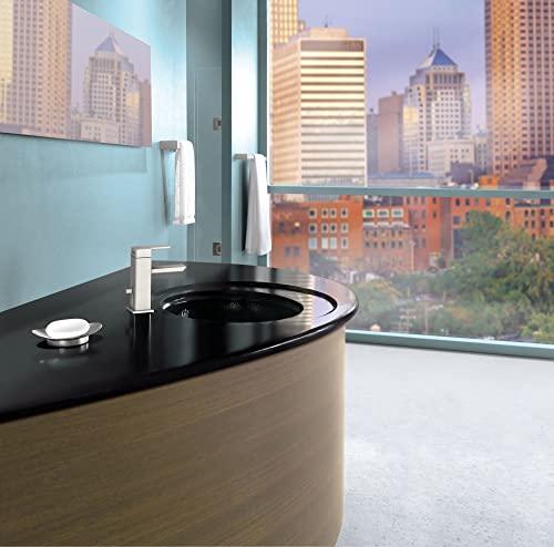 Moen Moen YB8824BN 90 Degree Modern 24-Inch Bathroom Single -Towel Bar, Brushed nickel