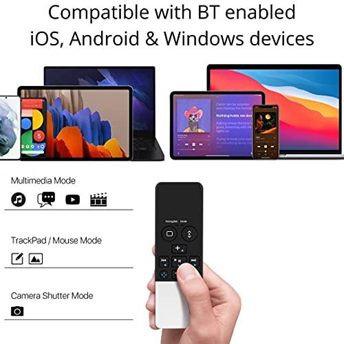 TNP Products TNP Bluetooth Remote Control for iPad iPhone - Trackpad Media Presenter for iOS Mac Android Tablet PC - Wireless Camera Shutter, Media Button, Presentation Clicker, iPad Air Pro, MacBook Pro Mini M1