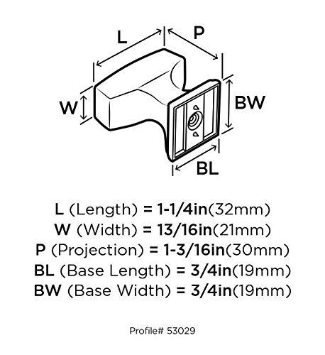 Amerock Amerock | Cabinet Knob | Gilded Bronze | 1-1/4 inch (32 mm) Length | Mulholland | 1 Pack | Drawer Knob | Cabinet Hardware