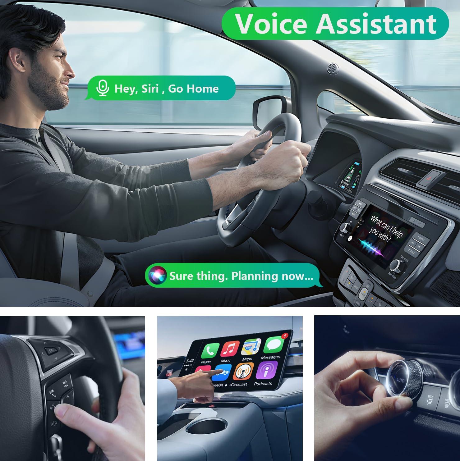 Baberson L Wireless CarPlay Adapter for iPhoneConvert Wired to Wireless Apple CarPlay AdapterMini Sizefor Cars with Built-in Car PlayStable and Fast Connection