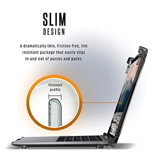 URBAN ARMOR GEAR URBAN ARMOR GEAR UAG MacBook Air 13 inch Case 2018-2020 M1 A1932, A2179, & A2337, Clear Translucent Ice, Feather-Light Rugged Plyo Military Drop Tested Laptop Cover