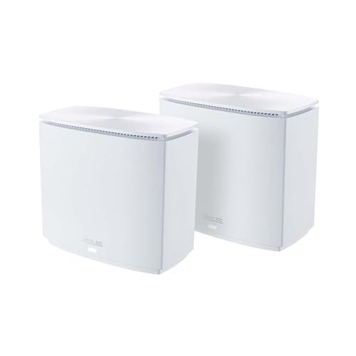 ASUS ASUS ZenWiFi AX Hybrid(XC5) AX3000 + MoCA 2.5 Mesh WiFi 6 System (2pk) - Whole Home Coverage up to 3,500 Sq.Ft. & 4+ Rooms for Thick Walls, AiMesh, Lifetime Security, Easy Setup