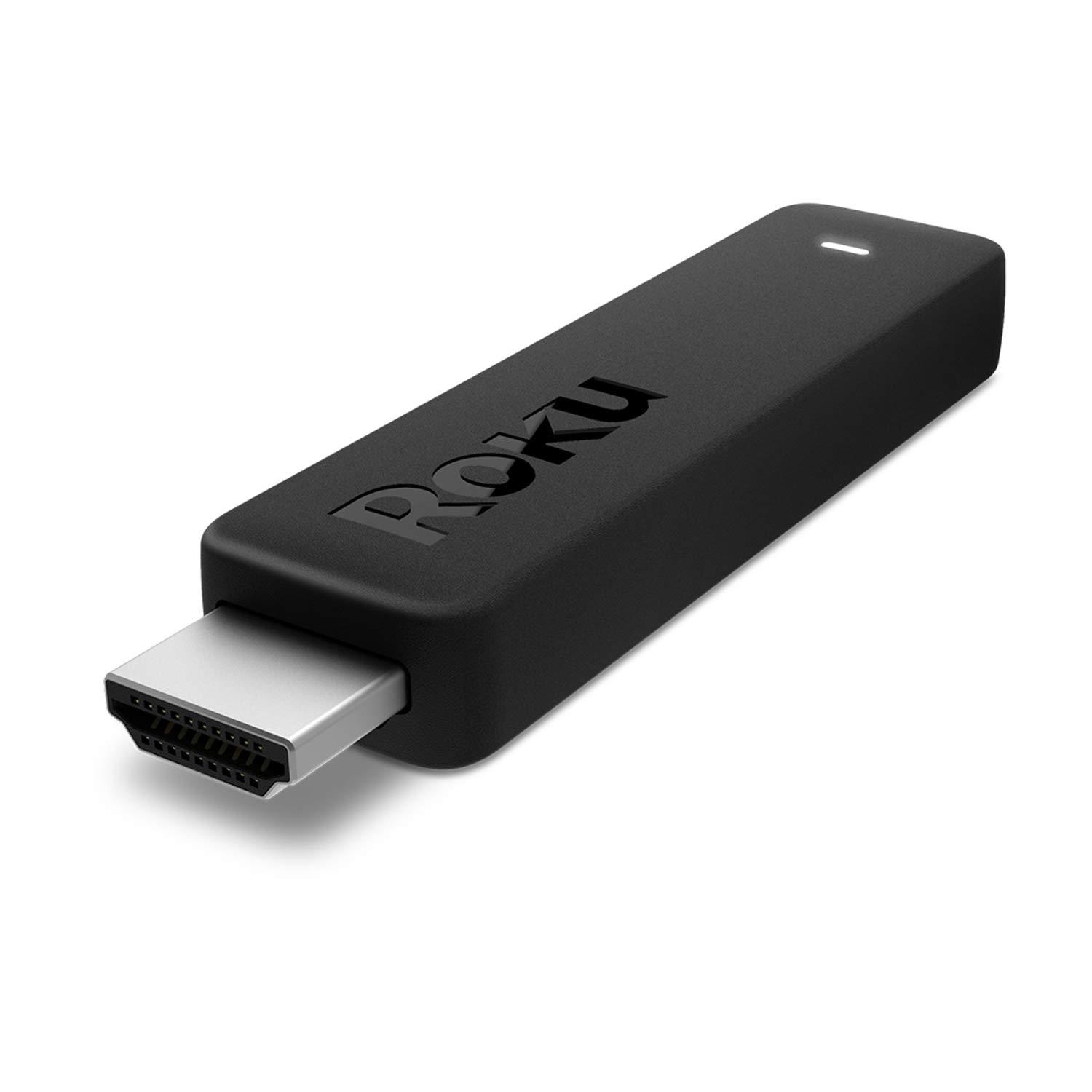 Roku Roku Streaming Stick | Portable; Power-Packed Streaming Device with Voice Remote with Buttons for TV Power and Volume (2018)
