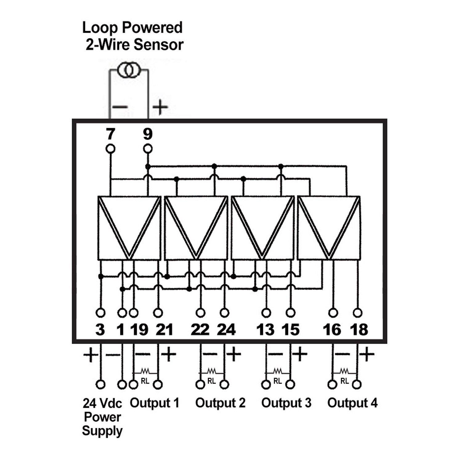 Automation Systems Interconnect ASI ASI451141 4-20mA Analog Signal Splitter, 1 Input, 4 Output