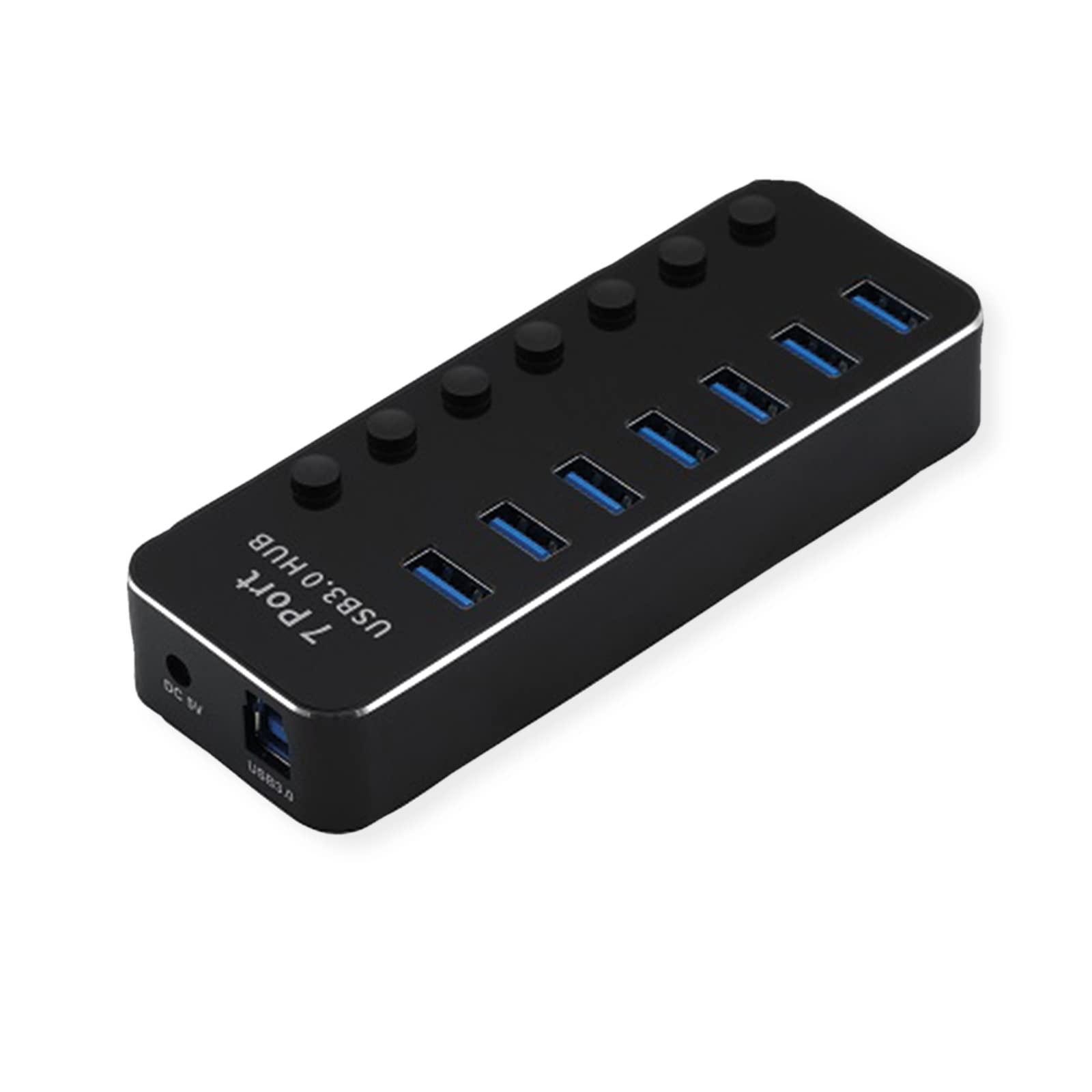 Roline ROLINE USB 3.2 Gen 1 Hub for Laptops, 7 Ports, Individually Switchable