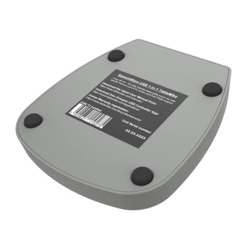 SpeechWare YBS SpeechWare 1-in-1 TableMike USB Gooseneck Microphone with a Proprietary Speech Equalizer and Push-to-Lock Button, 371509