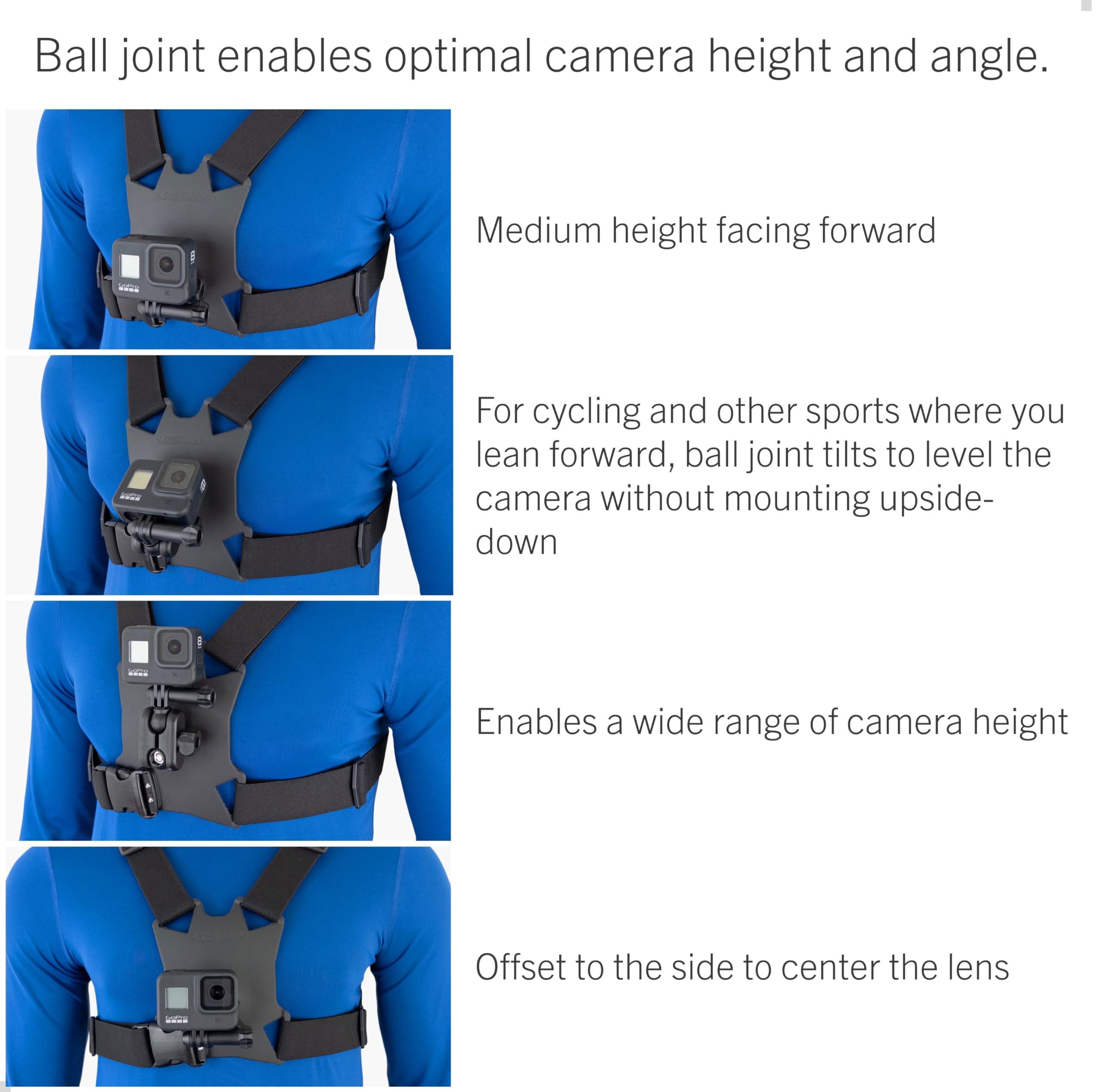 STUNTMAN STUNTMAN High Stability Chest Mount with Ball Joint for Action Cameras - Fits GoPro, DJI Osmo (Action 5 Pro, 4, 3, 2), Insta360 (Ace Pro, Ace, ONE RS, ONE R), and Others