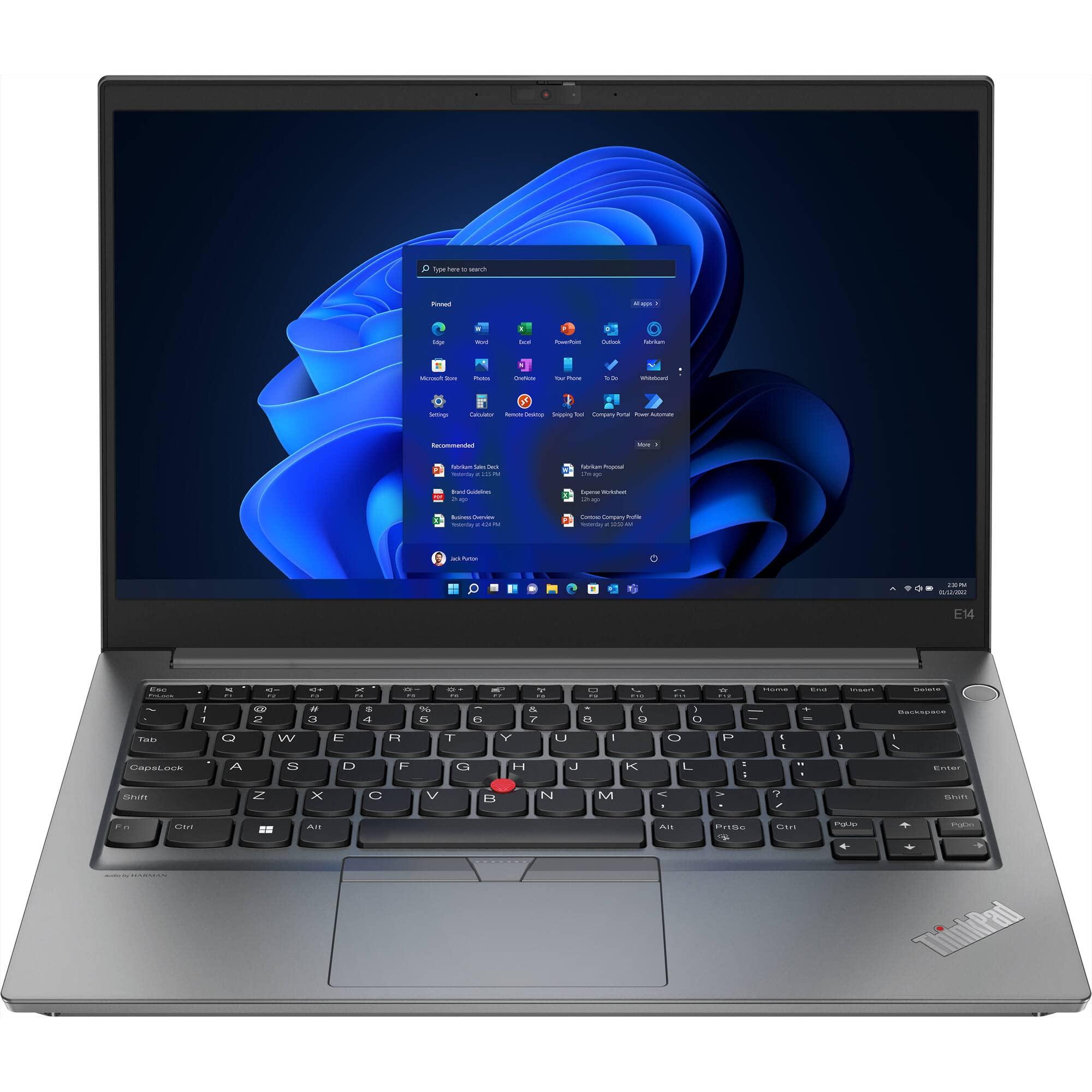 Lenovo Lenovo ThinkPad E14 Gen 4 Home & Business Laptop (AMD Ryzen 5 5625U 6-Core, 8GB RAM, 256GB PCIe SSD, AMD Radeon, 14.0" 60 Hz Full HD (1920x1080), WiFi, Bluetooth, Win 11 Pro) (Renewed)