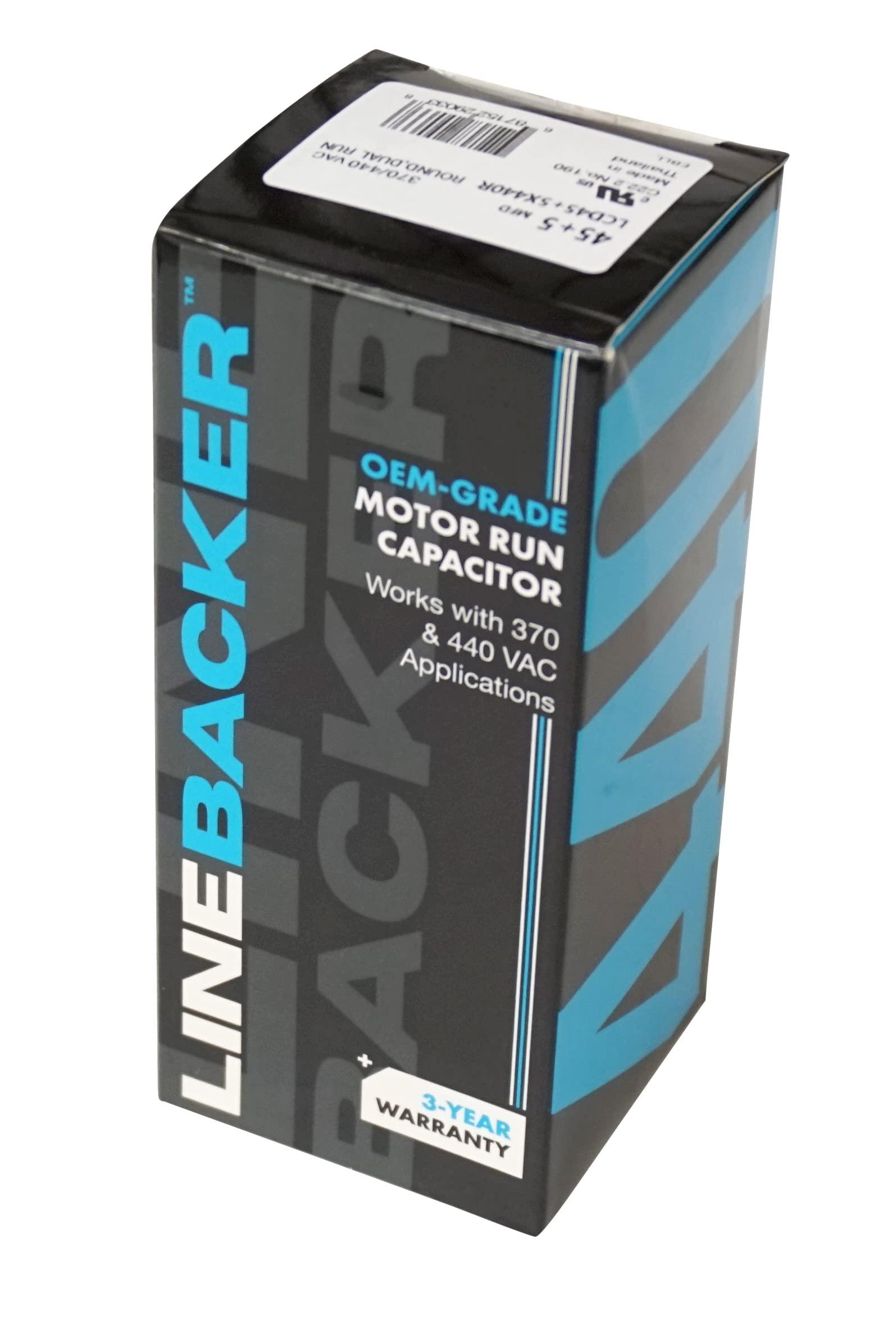 Supco Supco Capacitor Round Dual Run 45 + 5 uf 370/440 Volts for HVAC Motors Compressors LCD45+5X440R Linebacker