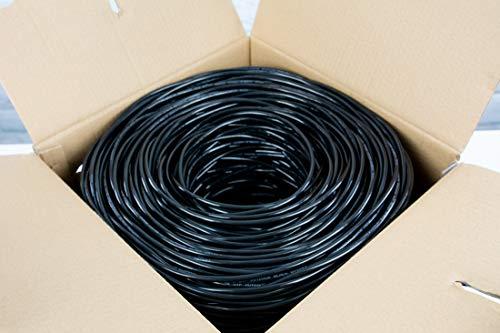 VIVO VIVO Black 1,000ft Bulk Cat6, CCA Ethernet Cable, 23 AWG, UTP Pull Box, Cat-6 Wire, Waterproof, Outdoor, Direct Burial CABLE-V007