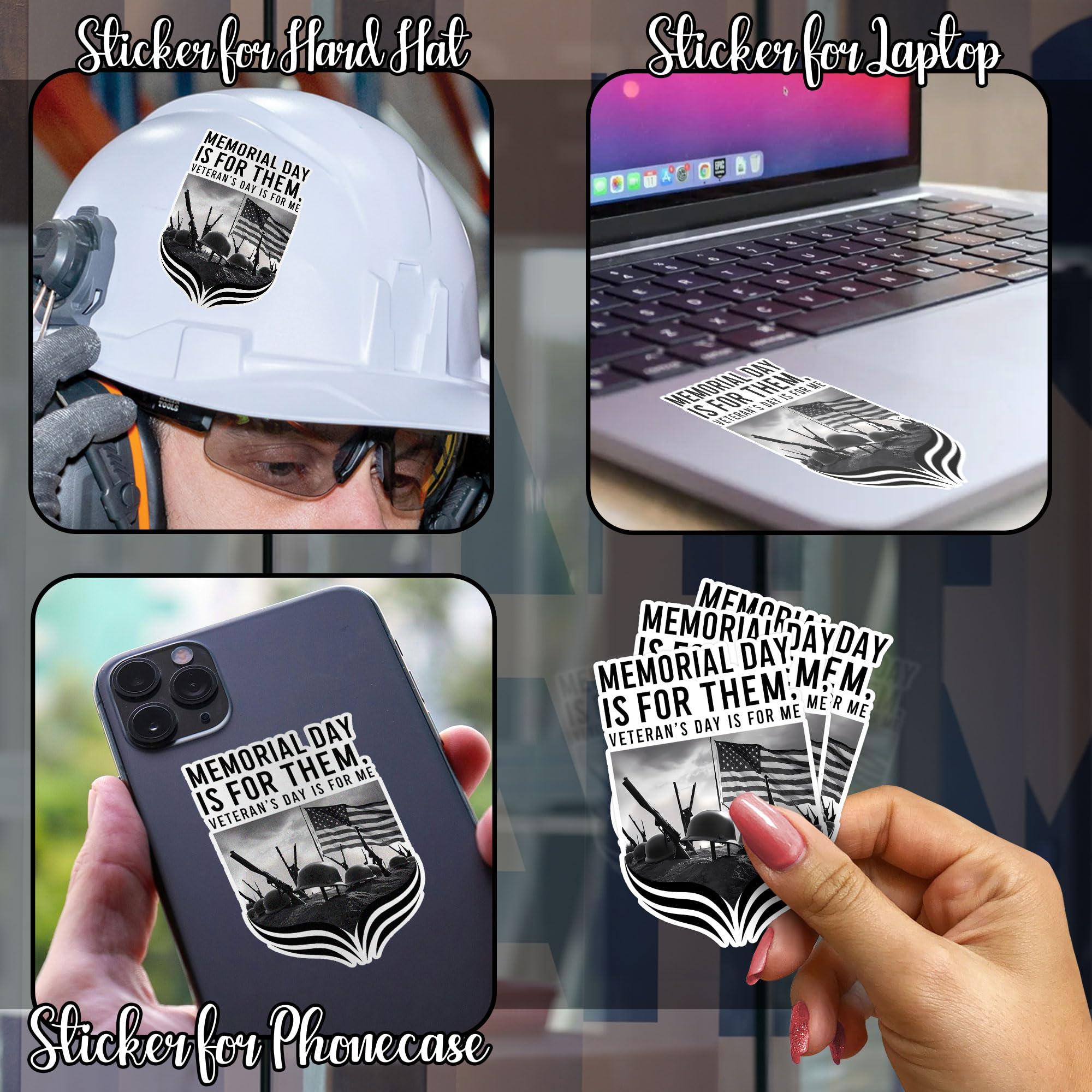 9YLOVEMM 9YLOVEMM Respect and Remember for Those Who Served Meme Funny Sticker for Car Body, Phones, Laptop, Windows, Computers, Tumbler, Mug, Helmets, 2 Inches, White