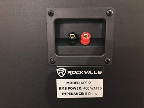 Rockville Pair RockvilIe KPS12 12" 1600w Speakers w/Wall Brackets for Restaurant/Bar/Cafe