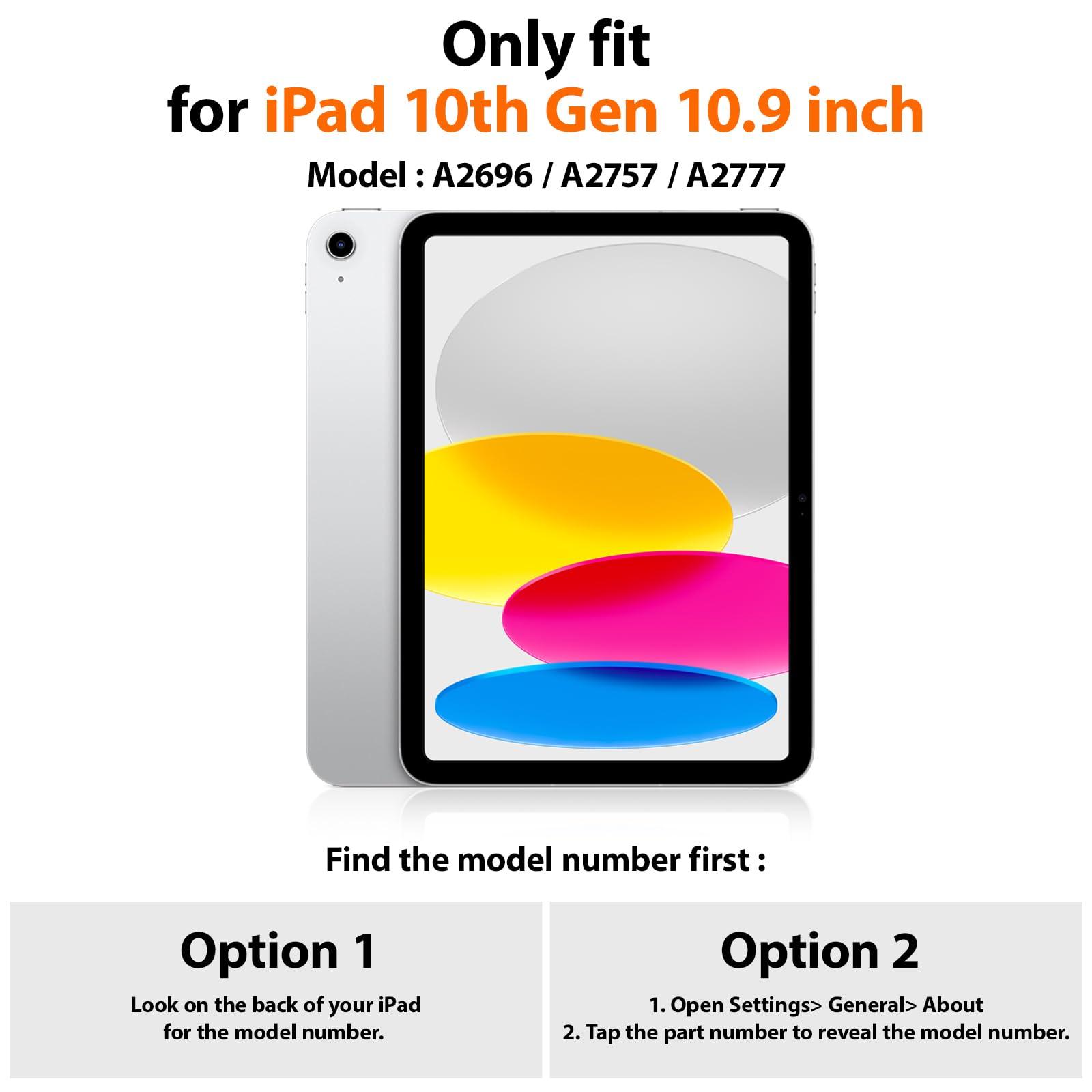 SEYMAC SEYMAC Case for iPad (A16) 11th/10th Generation 2025/2022 (11/10.9), Sturdy Heavy Duty Full-Body Shockproof Protective Case with Screen Protector, Rotating Stand, Hand/Shoulder Strap, Black/Green