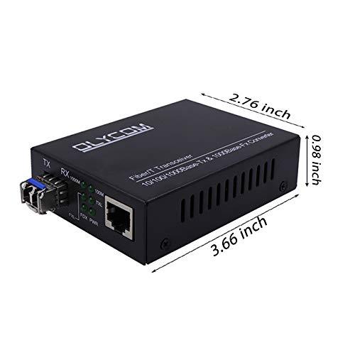 OLYCOM SFP Fiber Media Converter Fiber Optic to Network Optical Converter SFP to Copper Converter Gigabit Ethernet (SM, 40km, LC,1310nm)