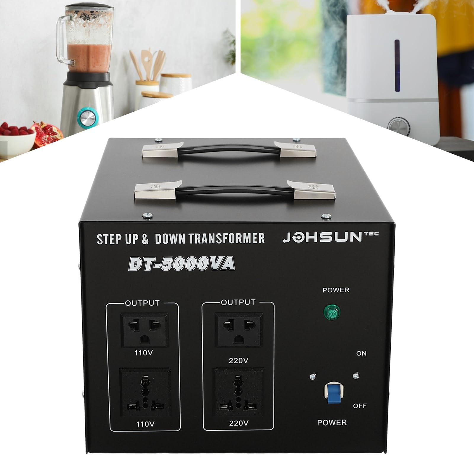 DRIKH DT-5000VA 5000W Voltage Converter Transformer, Step Up/Down AC 110V to/from 220V Heavy Duty Voltage Transformer Converter