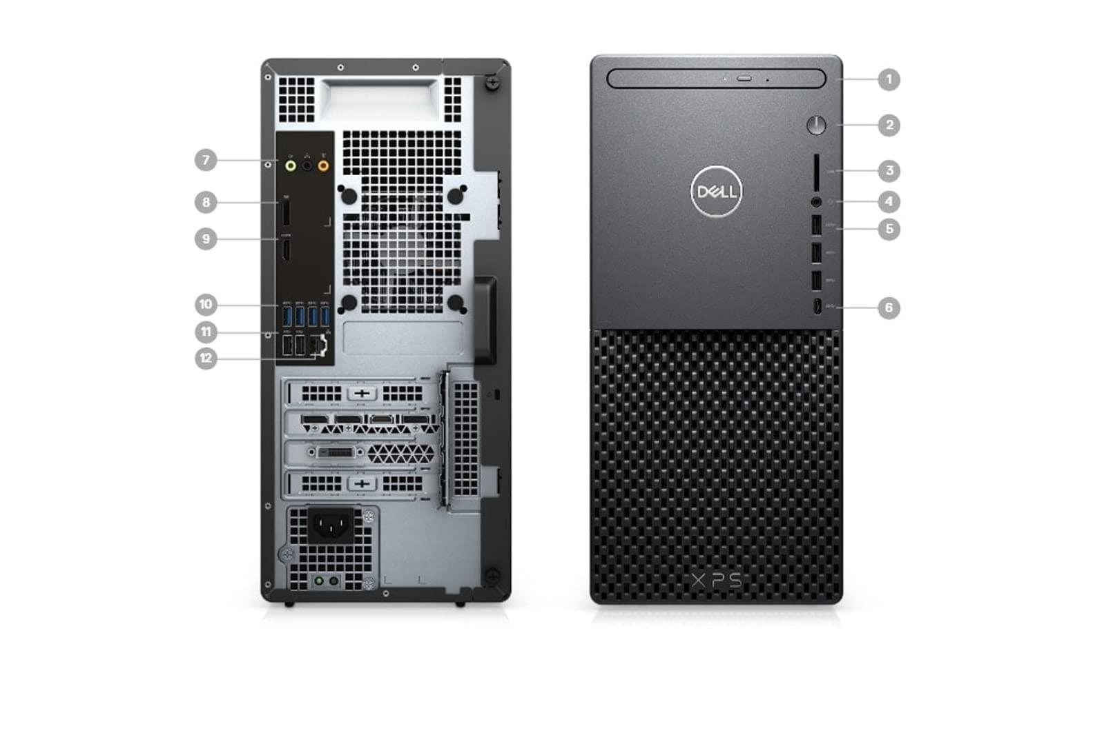 Dell Dell XPS 8940 Desktop | Core i5-11400 - 512GB SSD Hard Drive - 8GB RAM - Nvidia GeForce RTX 3060 | 6 cores @ 4.4 GHz - 12GB GDDR6 Win 11 Home Black (Renewed)