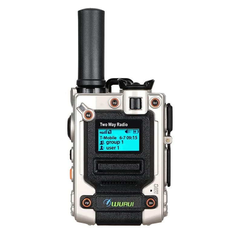 TXQ 2 Pieces K300 Global-PTT Two-Way Radios 4G LTE Connectivity Long Range Communication, Up to 5000 Miles (2greenwithSIM)