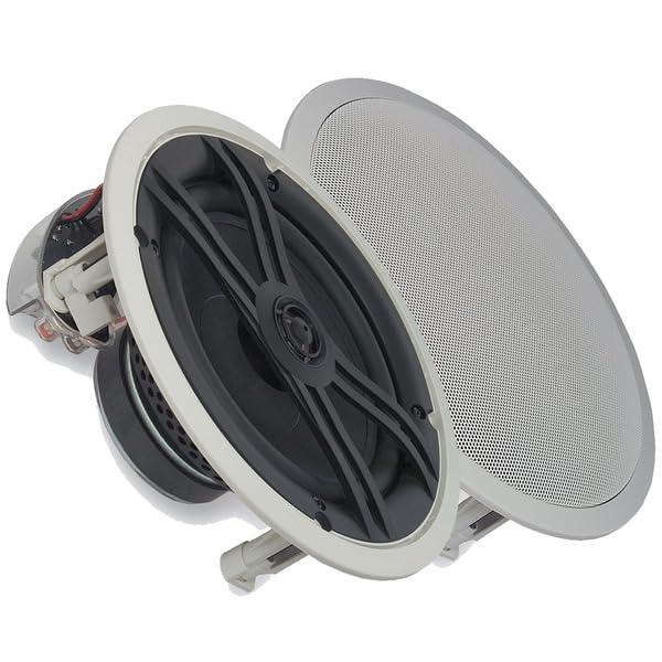 YAMAHA YAMAHA NSIW360C 2-Way in-Ceiling Speaker System | Easy-to-Install Flush Mount | High Performance Sound in a Low Profile Design | White (4 Speakers)
