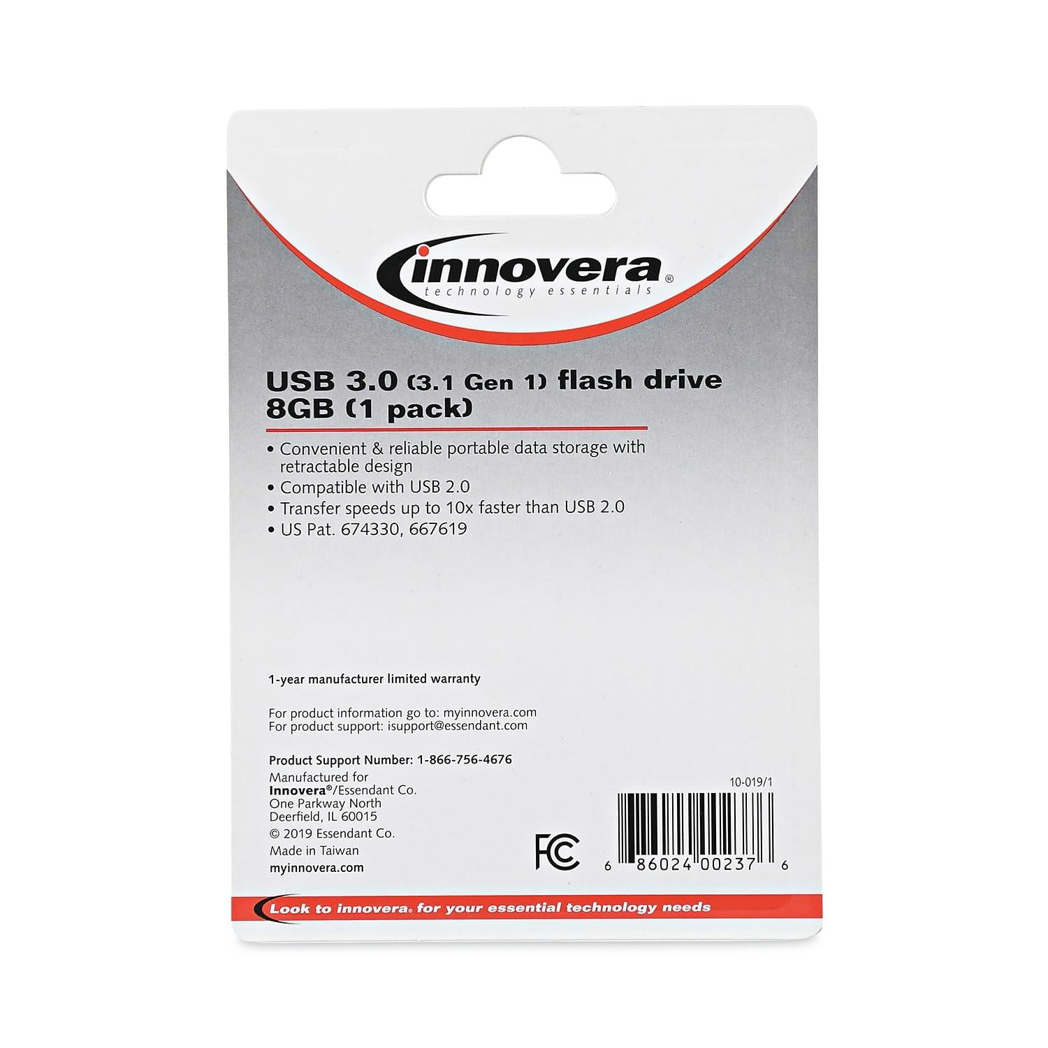 Innovera Innovera 82008 8 GB USB 3.0 Flash Drive