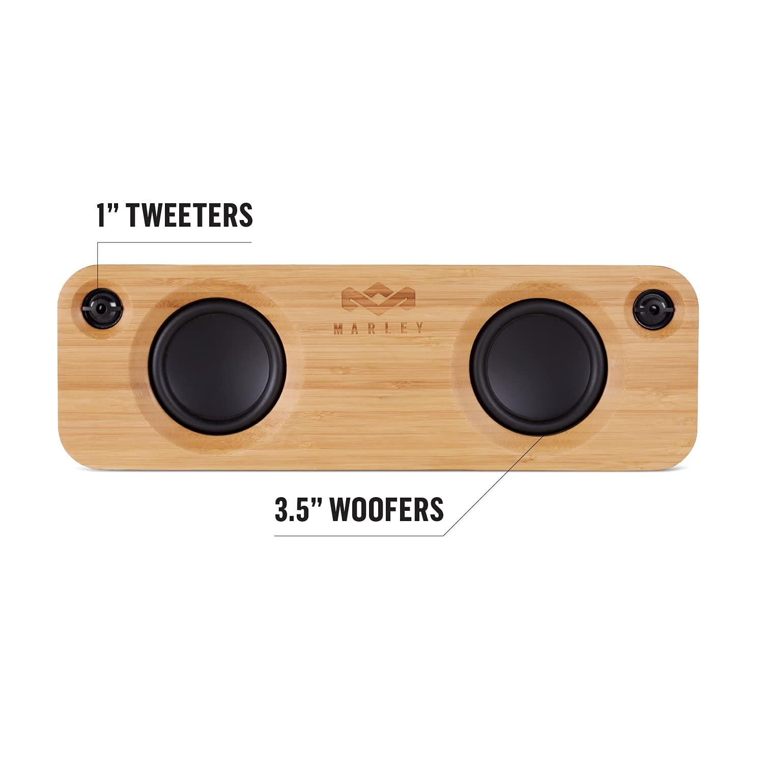 House of Marley House of Marley - Get Together Bluetooth Portable Bluetooth Speaker and Audio System - 3.5 Woofer & 1 Tweeters, 30m Wireless Range, 8 Hour Playtime, Sustainably Crafted, Signature Black
