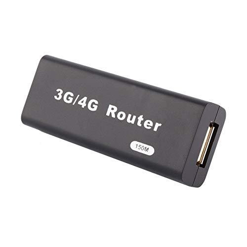 Diyeeni Wireless Router,Network Router Mini Portable 3G/4G WirelessN USB WiFi Hotspot Router AP 150Mbps WLAN LAN RJ45