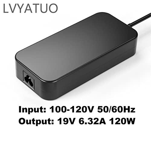 LVYATUO 120W 19V 6.32A Power Adapter PA-1121-28 A15-120P1A AC Power Charger Compatible Asus ROG GL502VT GL502V GL502 GL502VT-DS71 N750 N500 G50 N53S N55 Gaming Laptop