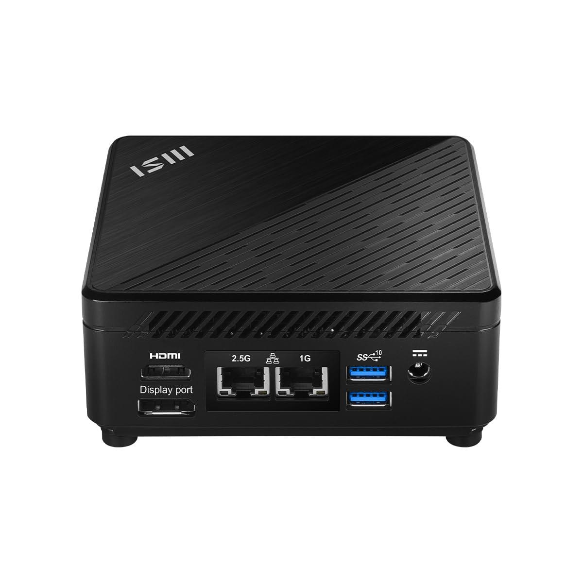 MSI MSI Cubi 5 12M-266US Mini Desktop Computer, Intel Core i3-1215U 1.2GHz, 8GB RAM, 1TB SSD, Windows 11 Home, Black