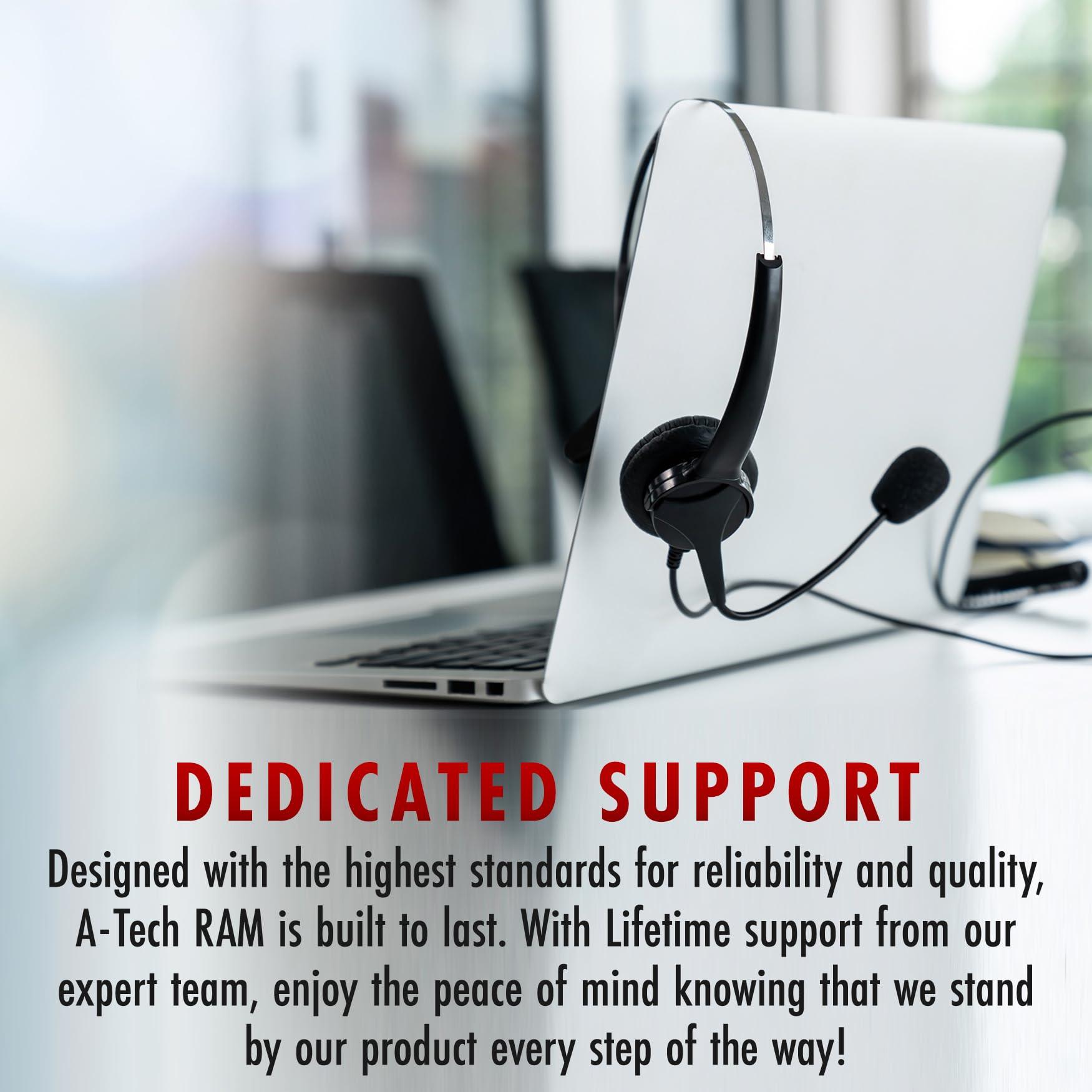 A-Tech A-Tech 32GB Kit (2x16GB) DDR4 2400MHz PC4-19200 ECC RDIMM 2Rx4 Dual Rank 1.2V ECC Registered DIMM 288-Pin Server & Workstation RAM Memory Upgrade Modules (A-Tech Enterprise Series)