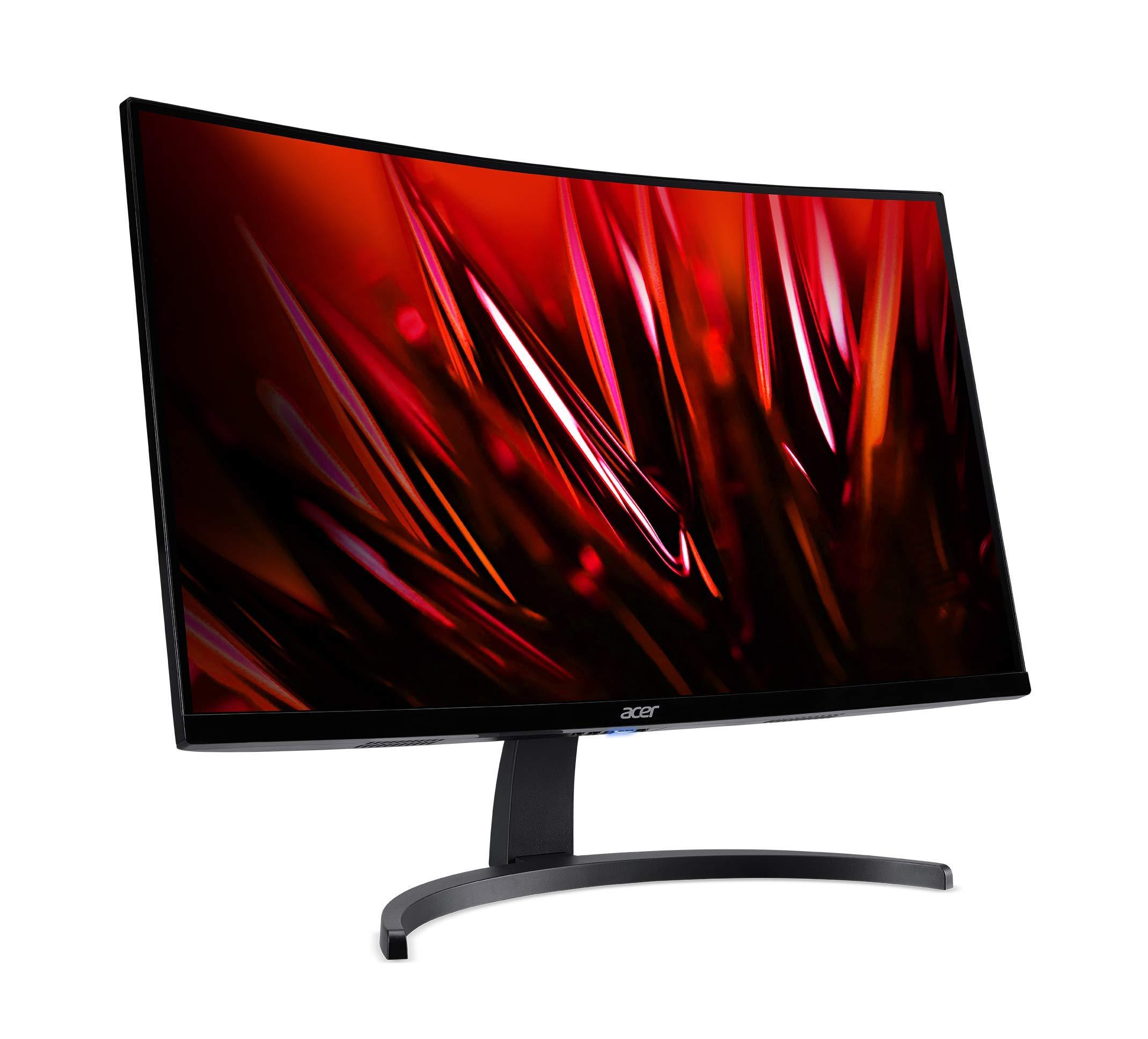 acer Acer Nitro 27" WQHD 2560 x 1440 1500R Curved PC Gaming Monitor | AMD FreeSync | 100Hz Refresh | 1ms VRB | Speakers | VESA Mountable | 1 x Display Port 1.2, 1 x HDMI 2.0 & 1 x HDMI 1.4 | ED273U Hbmiipx