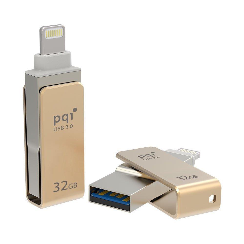 PQI PQI iFlash Drive USB 3.0 32Gb Gold (iConnect Mini)