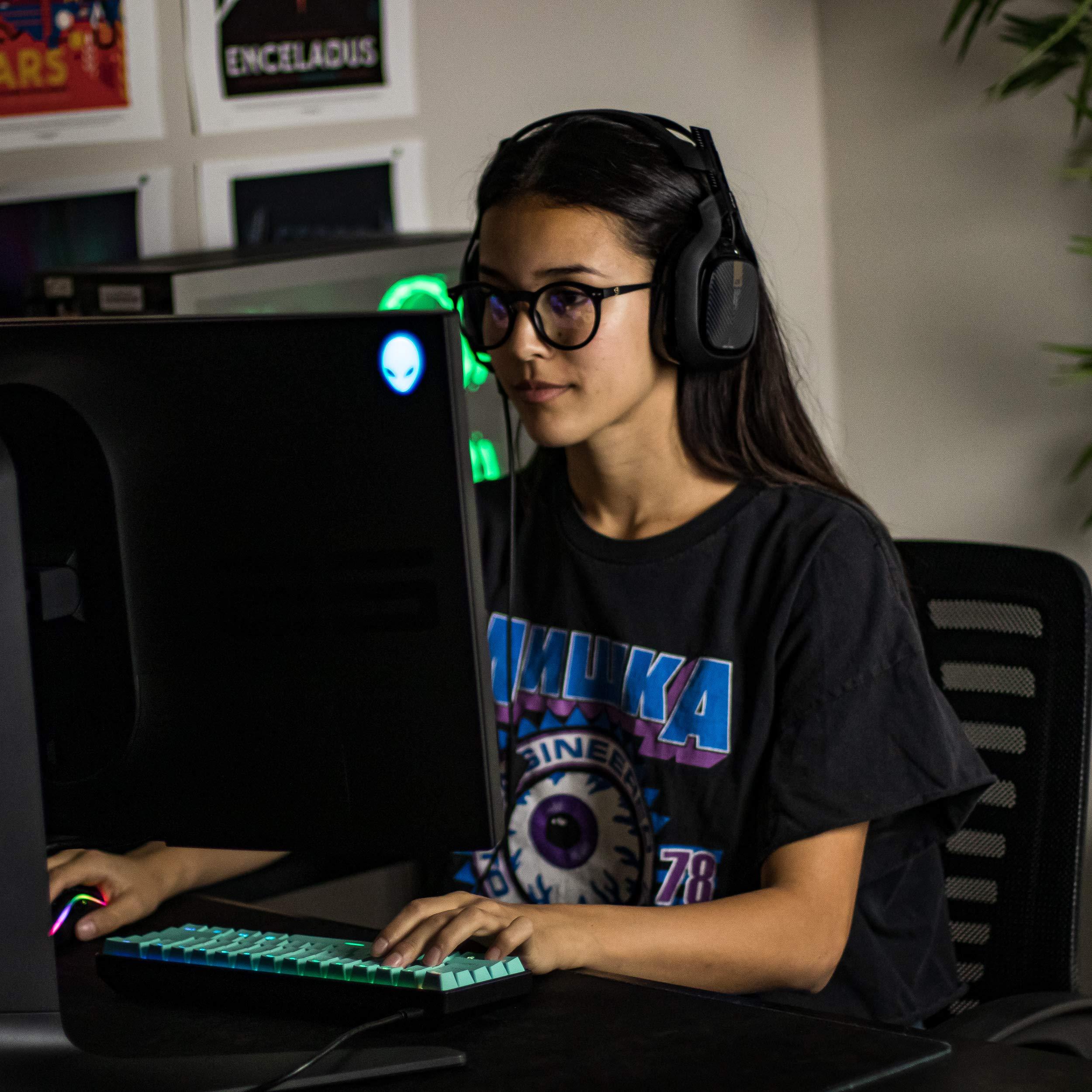 Glassy Glassy Apollo Premium Blue Light Blocking Glasses, Anti Eyestrain and Fatigue, Glasses for Computer and Gaming, Black Frame Clear Lens