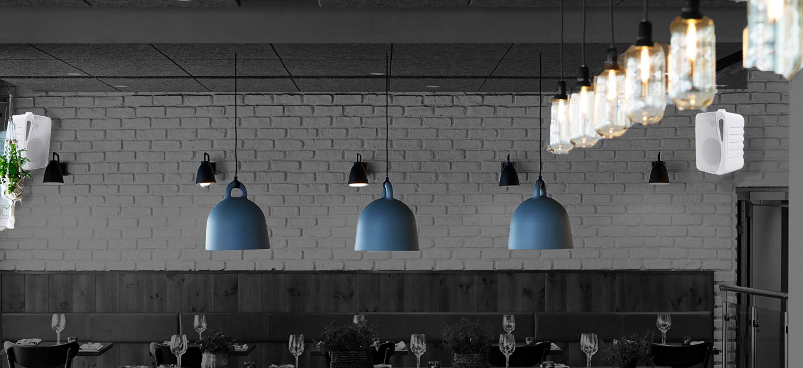 Rockville Rockville (4) HP4S-8 4\" Outdoor/Indoor Home Theater Speakers w/Swivel Bracket