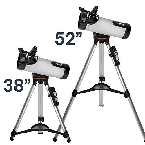 Celestron Celestron - 114LCM Computerized Newtonian Telescope - Telescopes for Beginners - 2 Eyepieces - Full-Height Tripod - Motorized Altazimuth Mount - Large 114mm Newtonian Reflector