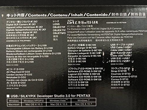 Pentax Pentax K-30 Weather-Sealed 16 MP CMOS Digital SLR with 18-55mm Lens (Red)