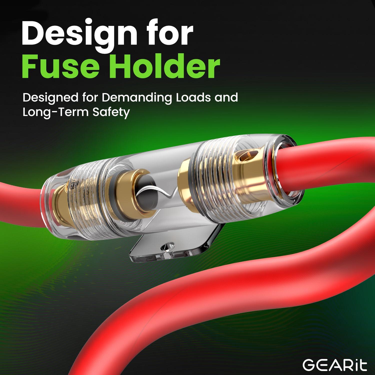 GEARit GEARit 10 Gauge Wire (100ft Each - Black/Red) Copper Clad Aluminum CCA - Primary Automotive Power/Ground for Battery Cable, Car Audio, Trailer Harness, Electrical - 200 Feet Total 10ga AWG Wire