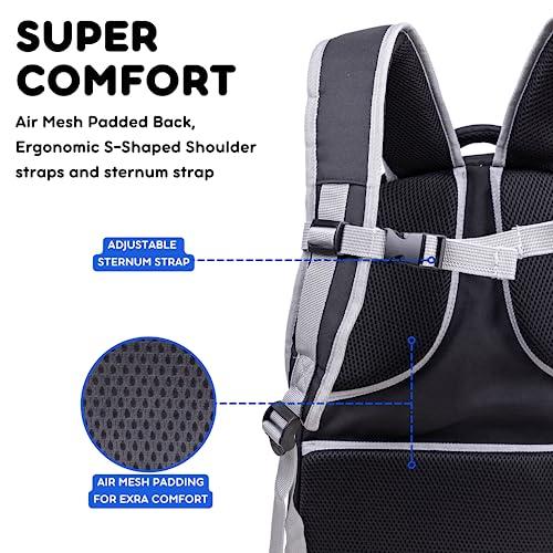 J World New York J World New York Atom Multi-Compartment Laptop Backpack, Black, 18.5 X 13 X 7.5 (H X W X D)