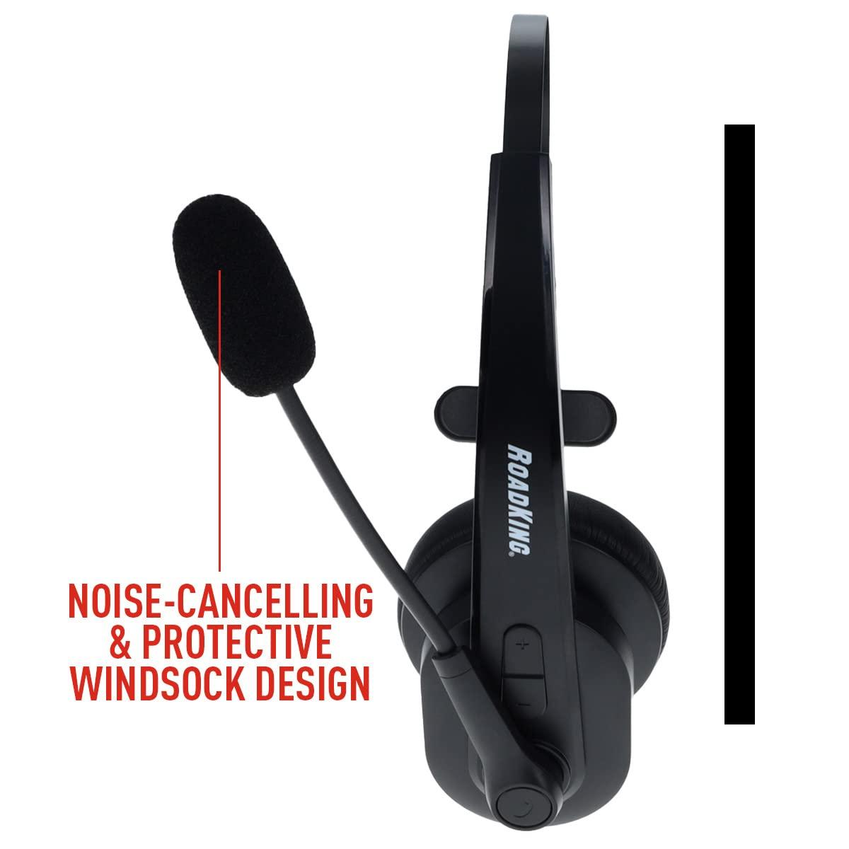 RoadKing RoadKing Truck Driver Headset RKING2000 Noise Cancelling Truck Driver Bluetooth Headset Wireless Headphones w/Mic