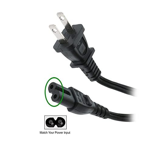 XTREME DIGITAL LIFESTYLE ACCESSORIES Xtreme 10 Foot Non-Polarized Replacement Power Cord for TVs, Game Consoles, Cable/Satellite Boxes, Printers, Soundbars, Home Theaters, Speakers & More, Works with Samsung, LG, TLC, PlayStation & More
