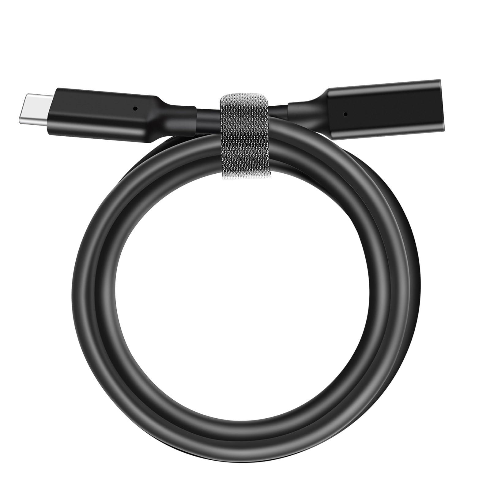 Mepsies USB C Extension Cable 3.3ft, USB Type C Male to Female Charging/Data Transfer Extender Cord, USB 3.2 10Gbps 5A/100W 4K/60Hz, Compatible with MacBook Pro/Air Dell XPS iPhone 15 Galaxy and More