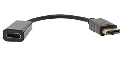 MICRO CONNECTORS Micro Connectors, Inc. 9-Inch DisplayPort Male to HDMI Female Dongle (DP-HDMI-9)