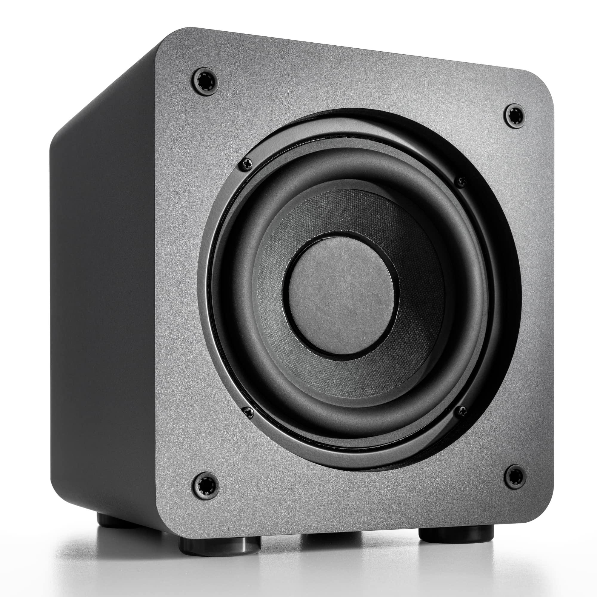 Audioengine Audioengine S6 210W Compact Powered Mini Subwoofer- Powerful Bass in a Small Package - Great for Desktops, Apartments, Offices and Gaming Setups