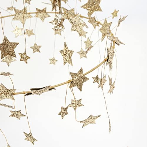 Meri Meri Meri Meri Gold Sparkle Star Chandelier (Pack of 1)