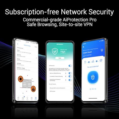 ASUS ASUS ZenWiFi BQ16 Pro Quad-Band WiFi 7 Mesh Router (2 Pack), up to 8000 sqft, 2X 10G Ports Each, Smart Home Master with Multi-SSID, VPN & Parental Controls, Subscription-Free Security, AiMesh