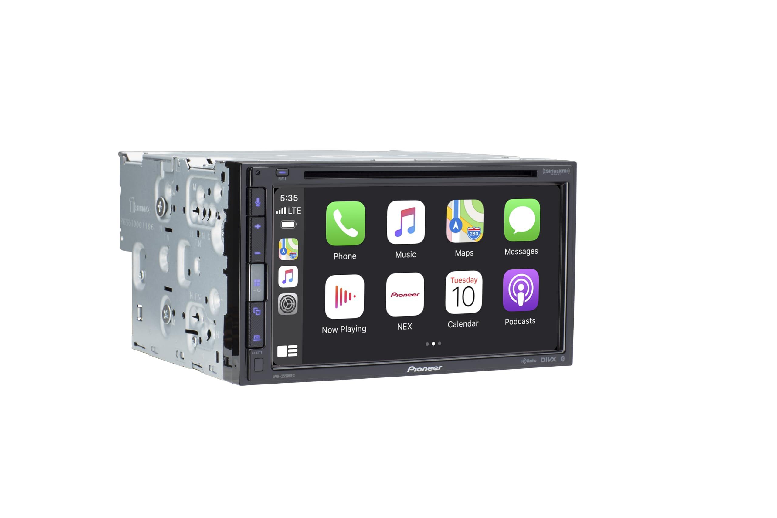 PIONEER Pioneer AVH-2550NEX 6.8\" Touchscreen Multimedia DVD Receiver and Bluetooth Car Stereo - Double Din Head Unit, Apple CarPlay and Android Auto, HD Radio, Rear Camera Capable