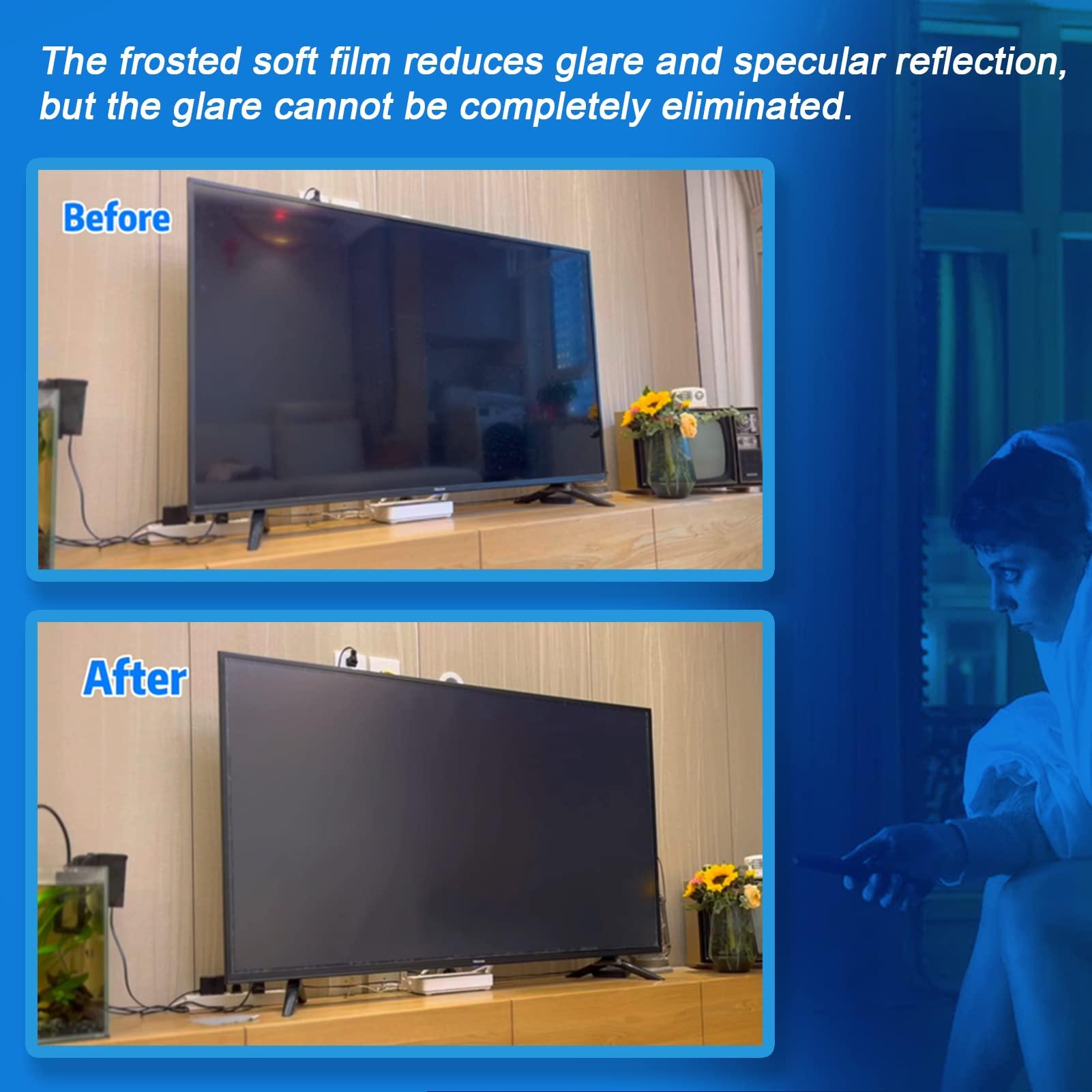 TYRHMY TYRHMY Anti Glare Tv Screen Protector for 65 Inch, Anti Glare Film for 65 Inch, Anti Blue Light, Frosted Film,65in L56.25inxW31.65in