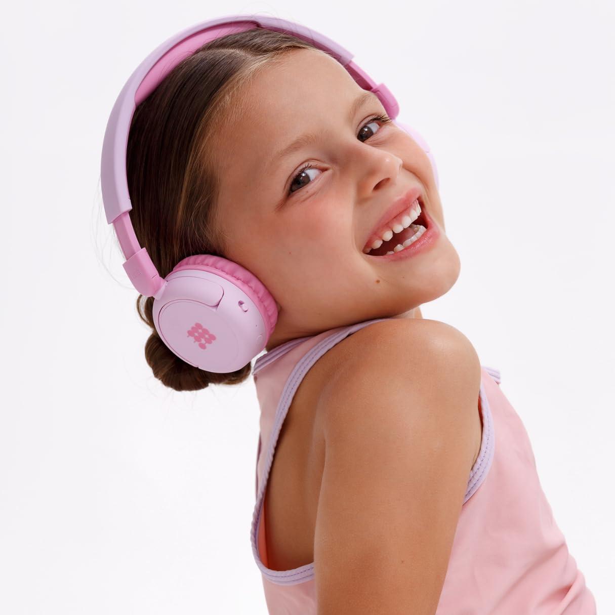 Cubitt Tracking Technologies Cubitt Bluetooth Headphones for Kids, Wireless, with Premium Sound Quality, Built in Microphone, 24 Hours Playtime, Study Mode/Volume Limited and AUX Cord for iPad, Tablet, Airplane, Phone, PC