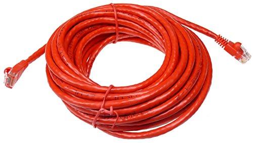 NTW NTW 25' Cat5e Snagless Unshielded (UTP) RJ45 Ethernet Network Patch Cable - Red - 345-U5E-025RD