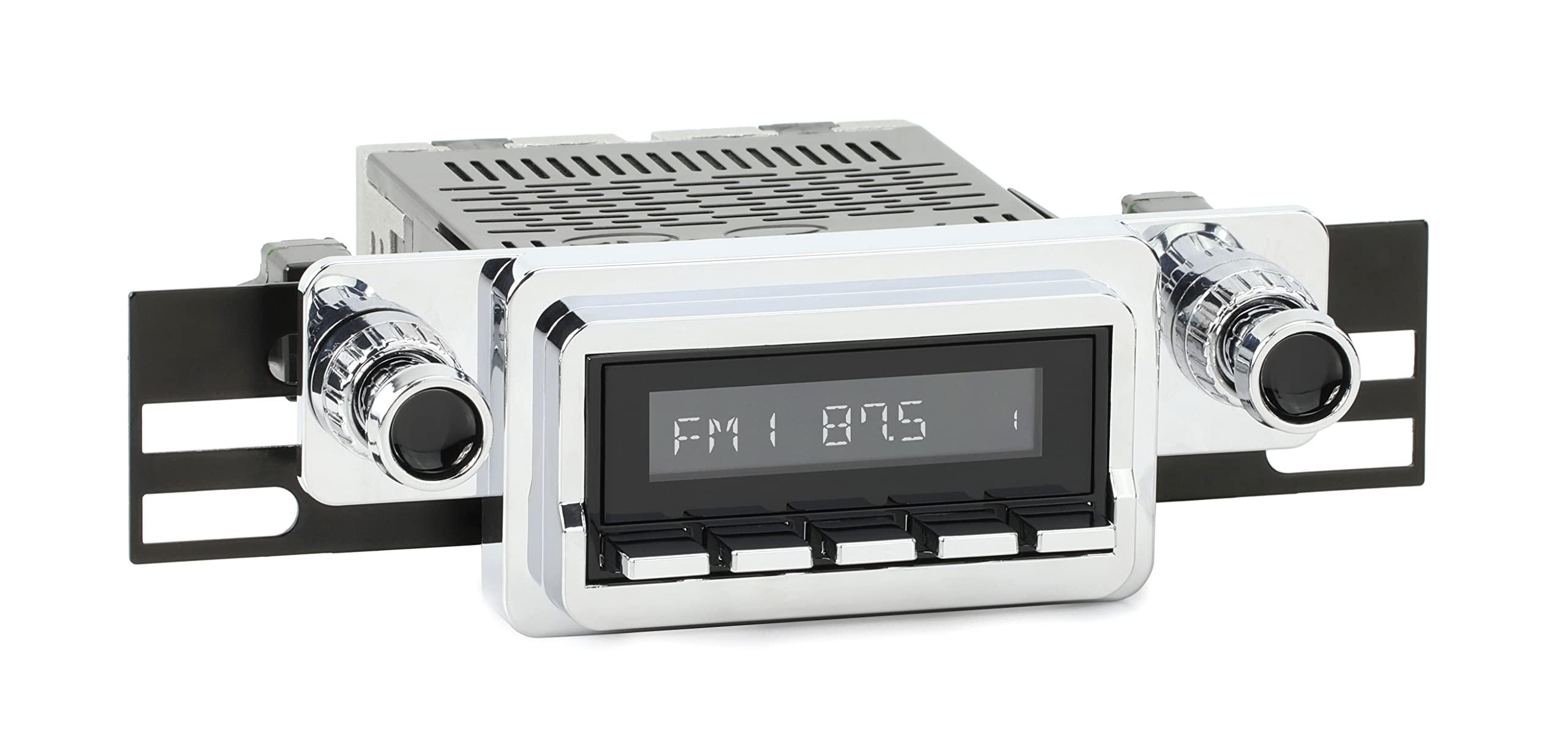 RetroSound RetroRadio Compatible with 1964-66 Ford Falcon Features Include Bluetooth, AUX, AM/FM LABC-M1-125-54P-74PF3