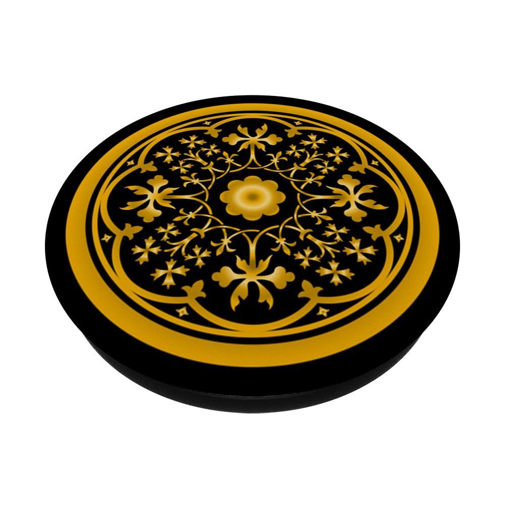 Awayk Mandala Pop Phone Grip For Smartphones & Tablets PopSockets PopGrip: Swappable Grip for Phones & Tablets PopSockets Adhesive PopGrip