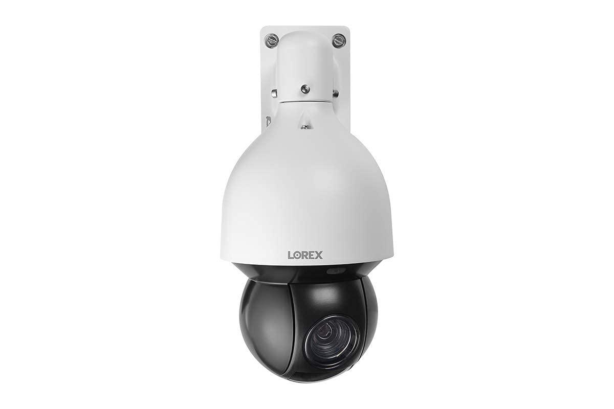 Lorex Lorex Indoor/Outdoor 4K Pan & Tilt Metal Dome Security Camera, Add-On IP Camera for Wired Surveillance System, Color Night Vision, 25x Optical Zoom, 1 PTZ Camera